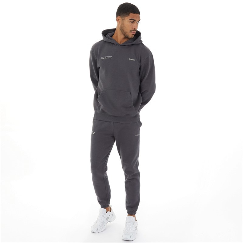 Closure London Mens Luxury Tracksuit Charcoal - Image 2