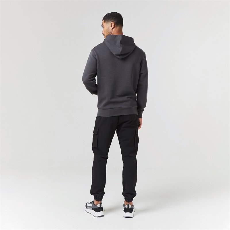 Closure London Mens Hoodie And Cargo Pants Co-Ord Charcoal/Black - Image 3