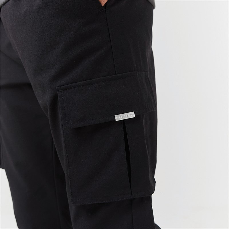 Closure London Mens Hoodie And Cargo Pants Co-Ord Charcoal/Black - Image 5