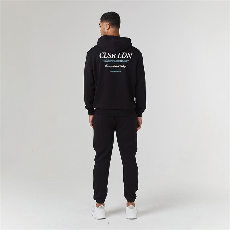 Closure London Mens Luxury Tracksuit Black - Image 2