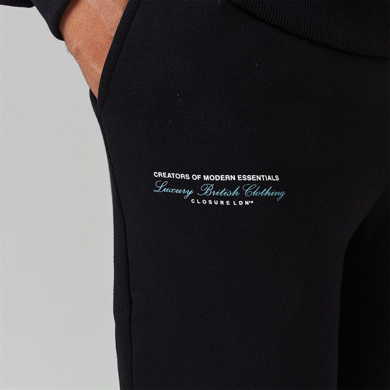 Closure London Mens Luxury Tracksuit Black - Image 4