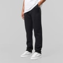 Closure London Mens Relaxed Fit Open Hem Joggers Black