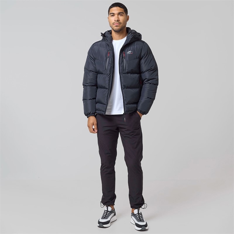 Closure London Mens Tech Logo Puffer Jacket Black - Image 4