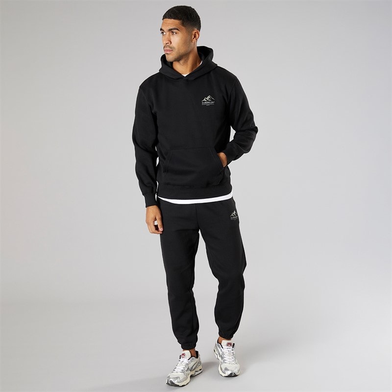 Closure London Mens Mountain Silhoutte Tracksuit Black/Olive - Image 2