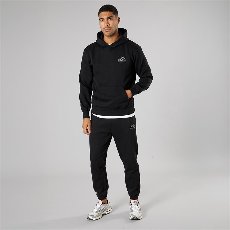 Closure London Mens Mountain Silhoutte Tracksuit Black/Olive - Image 4