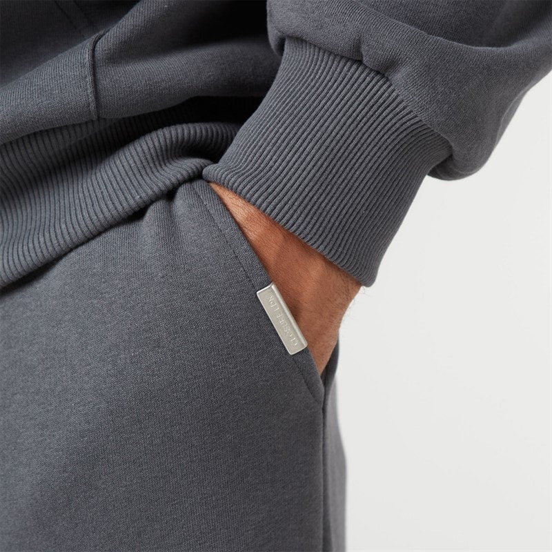Closure London Mens Relaxed Fit Joggers Charcoal - Image 3