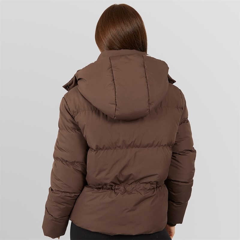 Closure London Womens Adjustable Waist Puffer Coffee - Image 2