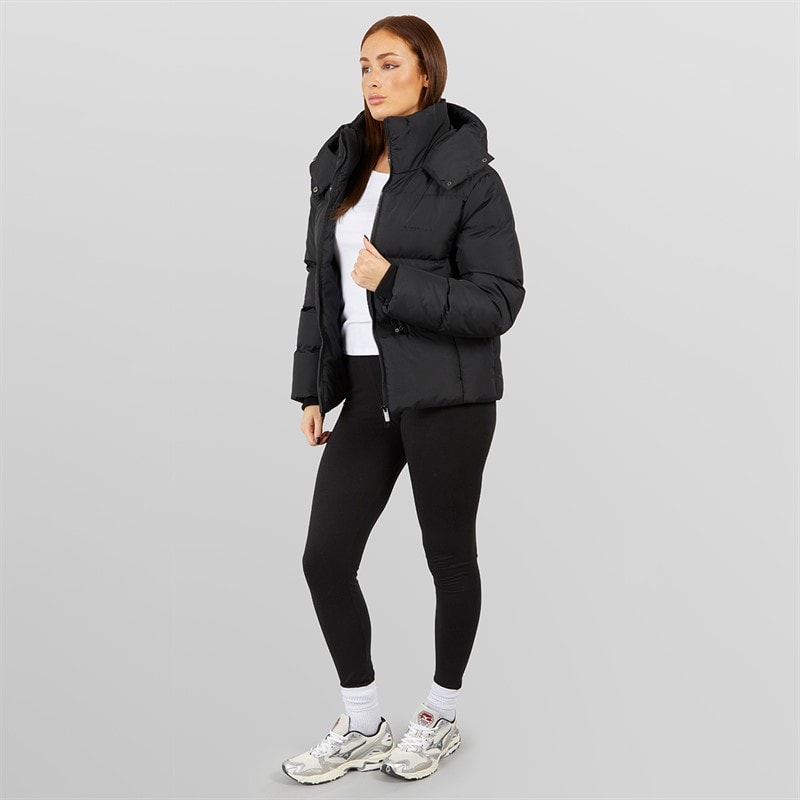 Closure London Womens Adjustable Waist Puffer Black - Image 4