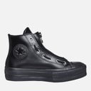 Converse Womens Chuck Taylor All Star Lift Hi Platform Leather Trainers Black/Total Eclipse/Black