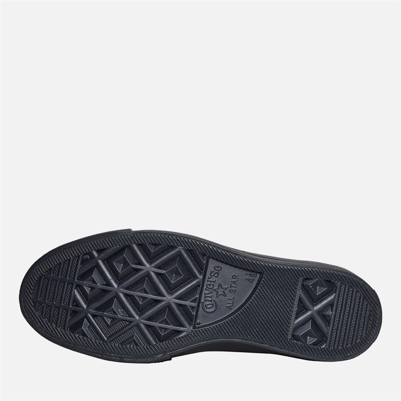 Converse Womens Chuck Taylor All Star Lift Hi Platform Leather Trainers Black/Total Eclipse/Black - Image 2