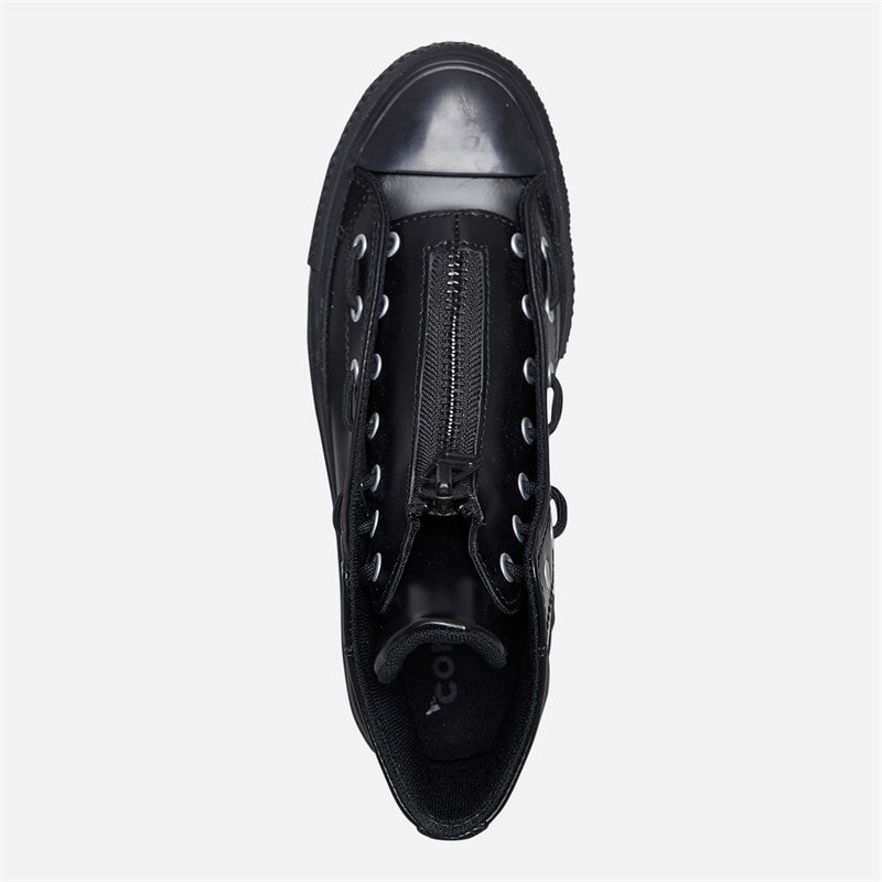 Converse Womens Chuck Taylor All Star Lift Hi Platform Leather Trainers Black/Total Eclipse/Black - Image 4