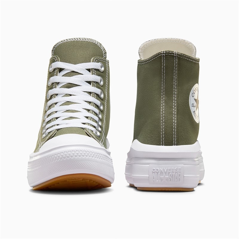 Converse Womens Chuck Taylor All Star Move Hi Trainers Utility/White/Black - Image 3