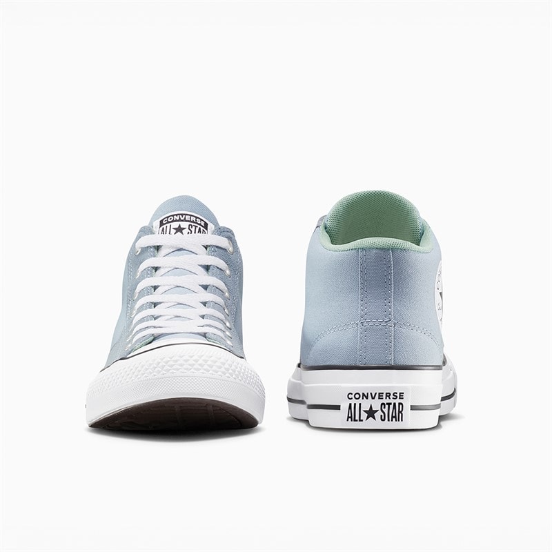 Converse Men Chuck Taylor All Star Malden Street Mid Canvas And Suede Trainers Wet Stone/White/Black - Image 3