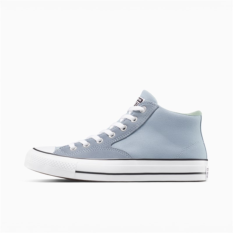 Converse Men Chuck Taylor All Star Malden Street Mid Canvas And Suede Trainers Wet Stone/White/Black - Image 5