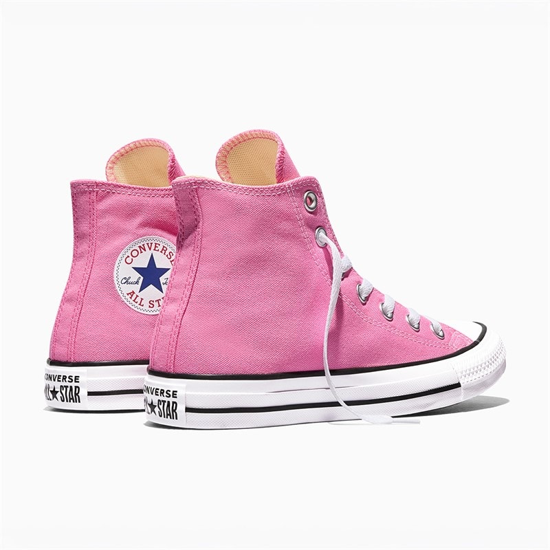 Converse Womens Chuck Taylor All Star Hi Trainers Pink - Image 3