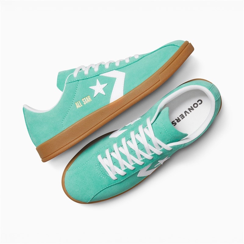 Converse All Star Classic Trainer Suede Trainers Archive Sea Green/White/Gum - Image 4