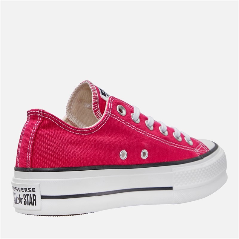 Converse Womens Chuck Taylor All Star Lift Platform Trainers Cerise Pink/White/Black - Image 5