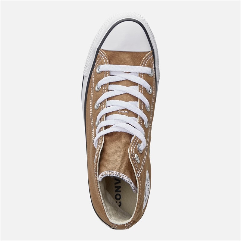 Converse Womens Chuck Taylor All Star Hi Trainers Hot Tea - Image 4
