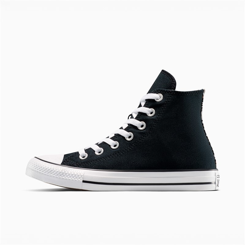 Converse Chuck Taylor All Star Hi Leopard Trainers Black/Coastal Dune/Egret - Image 5