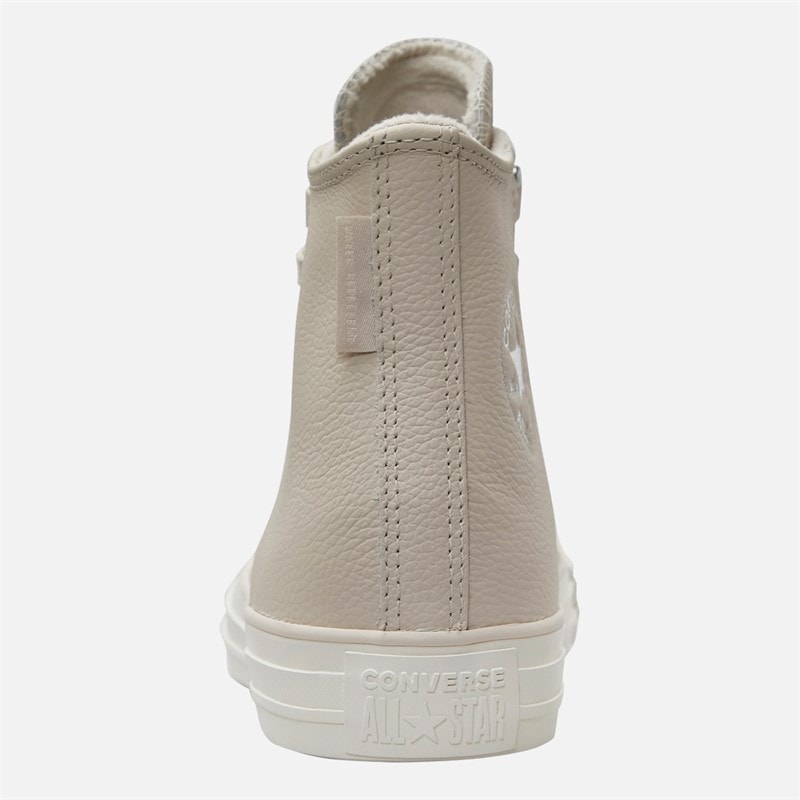 Converse Chuck Taylor All Star Hi Leather Trainers Light Dune/Egret/Light Dune - Image 3