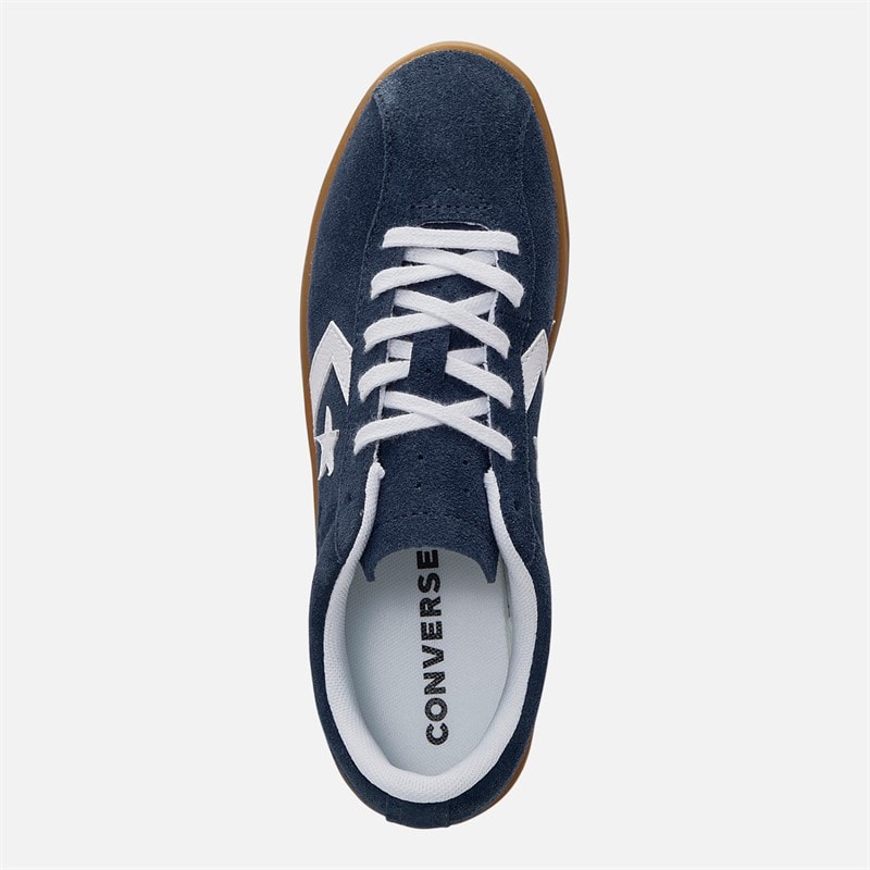 Converse All Star Classic Trainer Suede Trainers Navy/White/Gum - Image 4