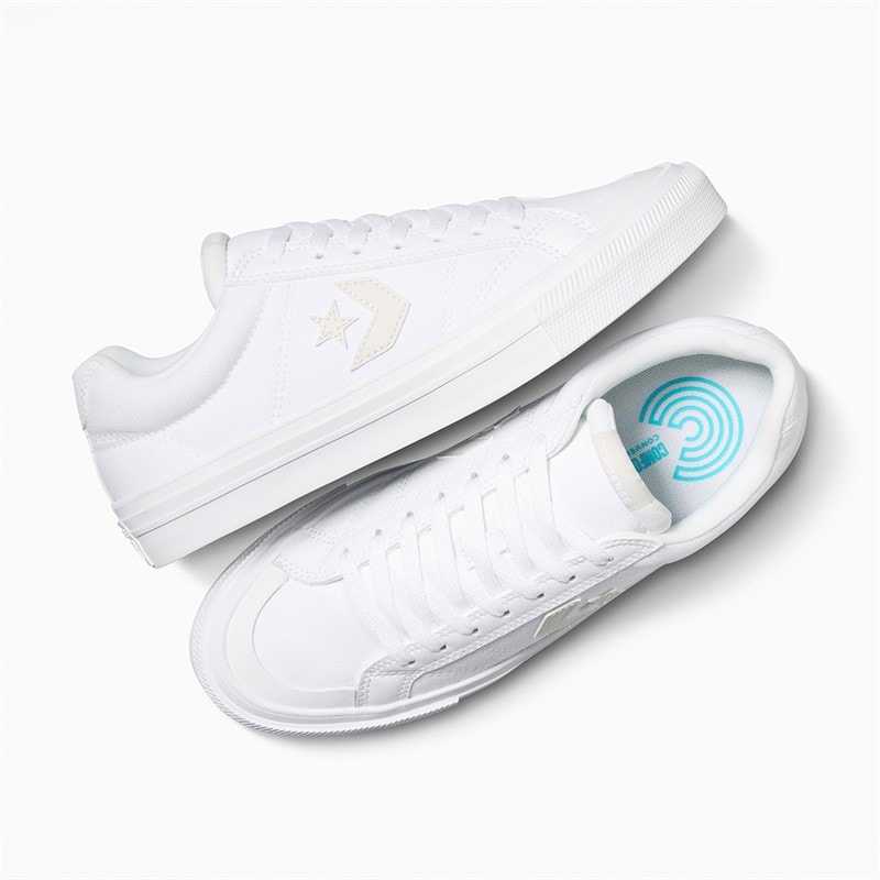 Converse Sport Casual Trainers White/White/Barely Grey - Image 4