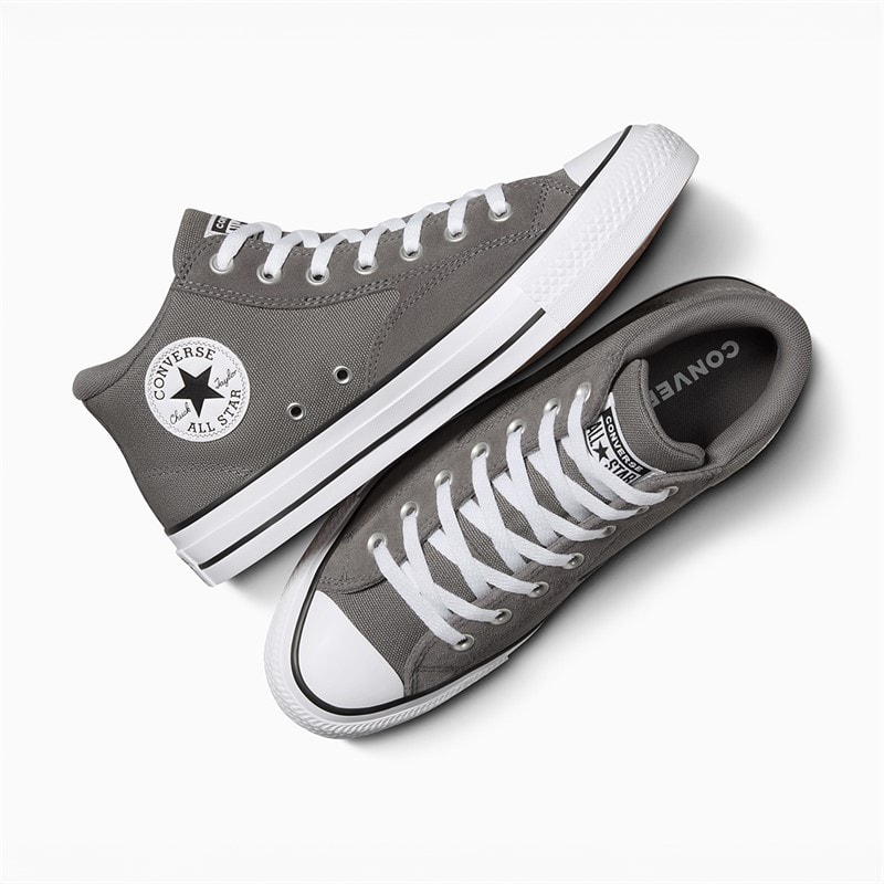 Converse Chuck Taylor All Star Malden Street Mid Trainers Sharkskin/White/Black - Image 4