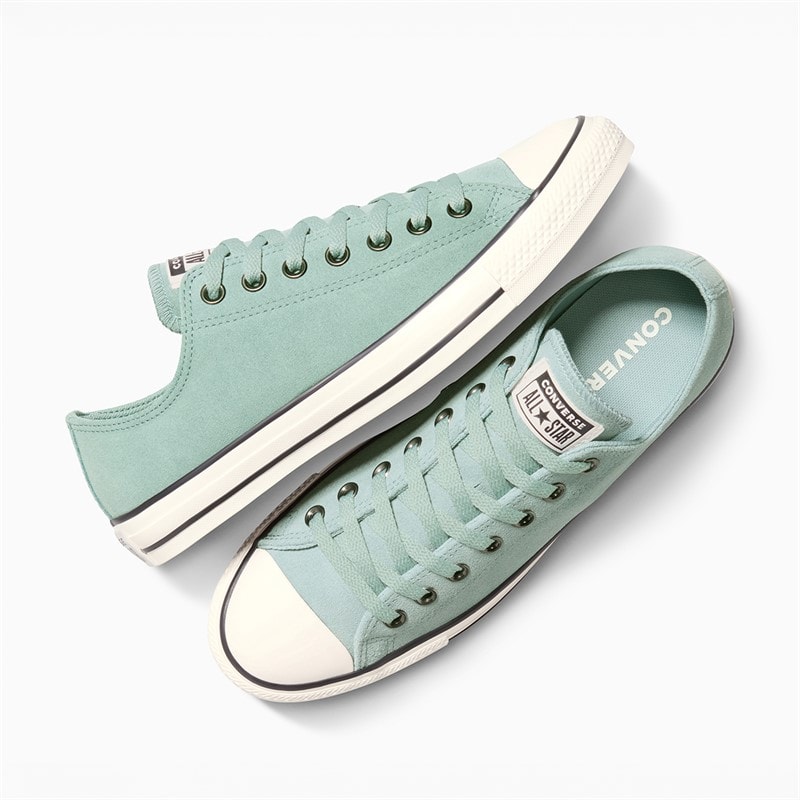 Converse Chuck Taylor All Star Suede Trainers Mountain Teal/Egret/Black - Image 4