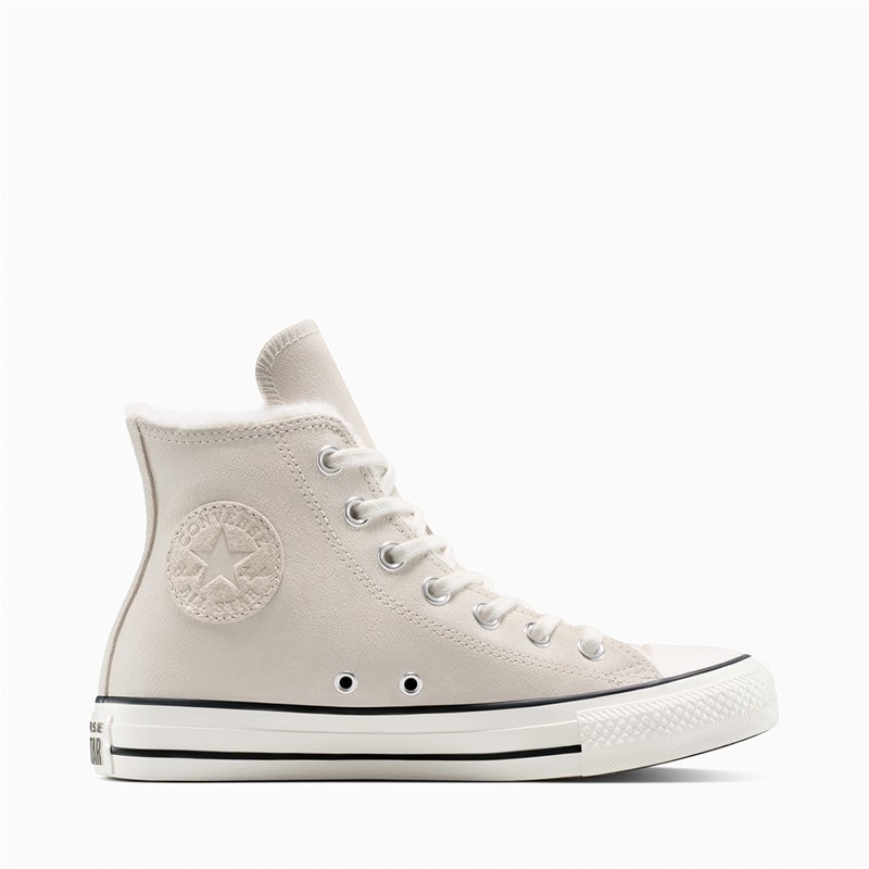 Converse Womens Chuck Taylor All Star Hi Cozy Suede Trainers Light Dune/Egret/Egret - Image 1