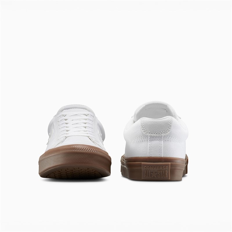 Converse Mens Sport Casual Trainers White/Barely Grey/Gum - Image 3