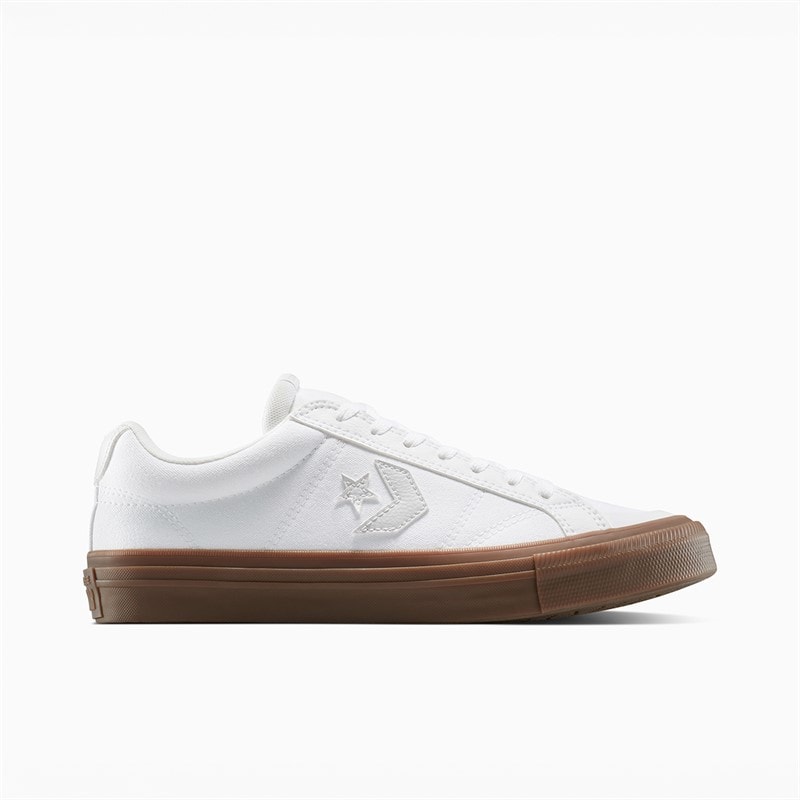 Converse Mens Sport Casual Trainers White/Barely Grey/Gum - Image 5