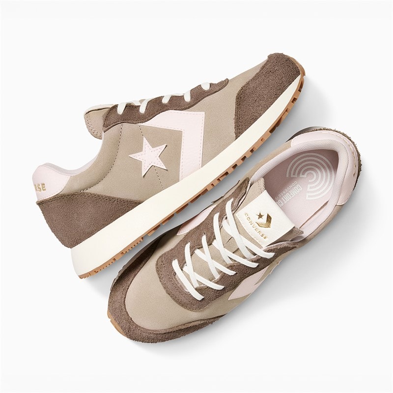 Converse Omega Suede Trainers Vintage Cargo/Shy Flamingo - Image 4