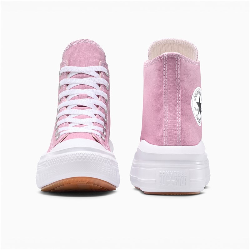 Converse Womens Chuck Taylor All Star Move Platform Trainers Cliffside Rose/White/Black - Image 3