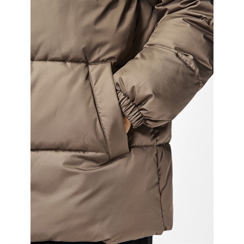 Pieces Womens Maddie Puffer Jacket Morel - Image 3
