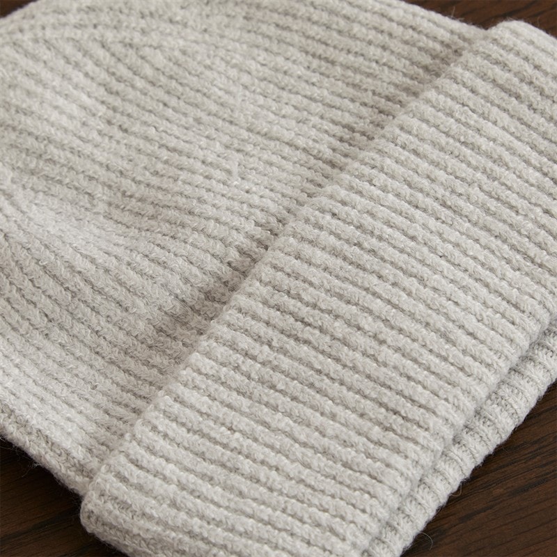 Pieces Womens Nilla Beanie Light Grey Melange - Image 3