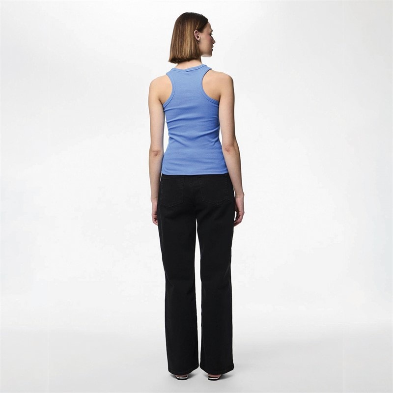 Pieces Womens Ruka Boxer Tank Top French Blue - Image 2