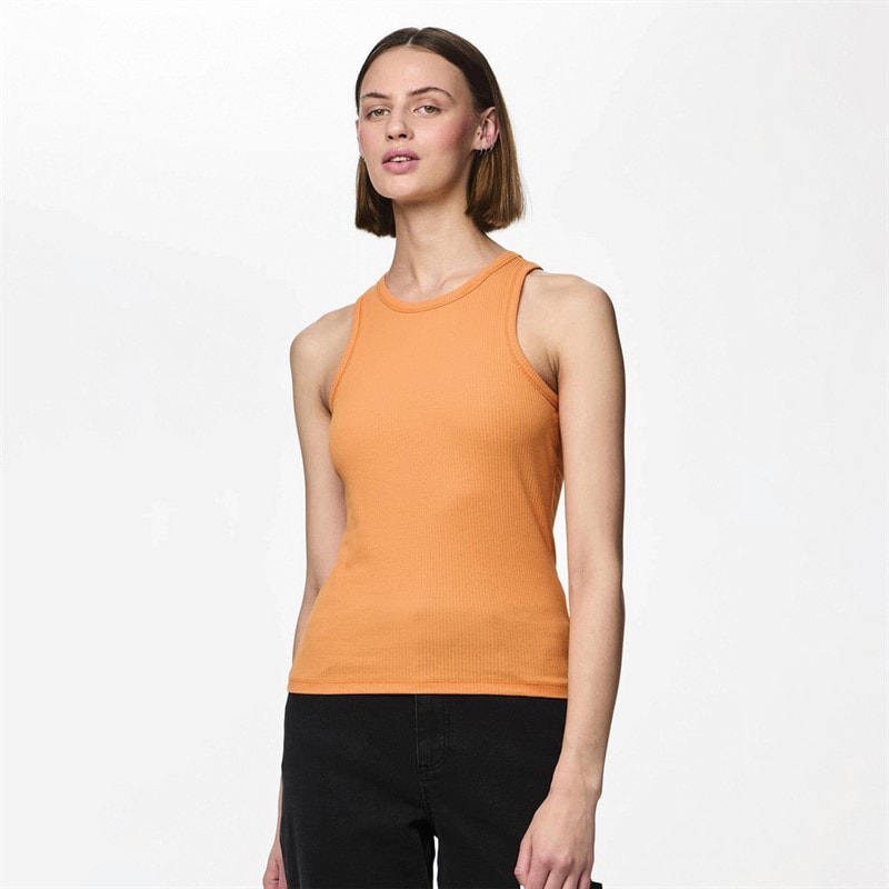 Pieces Womens Ruka Boxer Tank Top Tangerine