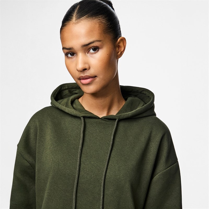 Pieces Womens Chilli Long Sleeve Hoodie Rosin - Image 3