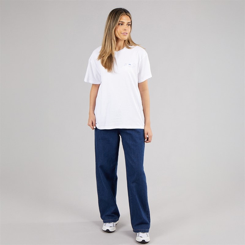 Pieces Womens Oversized Graphic T-Shirt White Coffee - Image 4