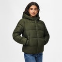 Pieces Womens Janni Short Puffer Jacket Forest Night