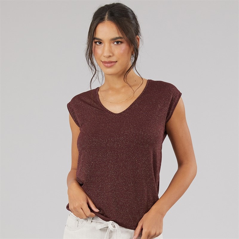 Pieces Womens Billo T-Shirt Winetasting - Image 2