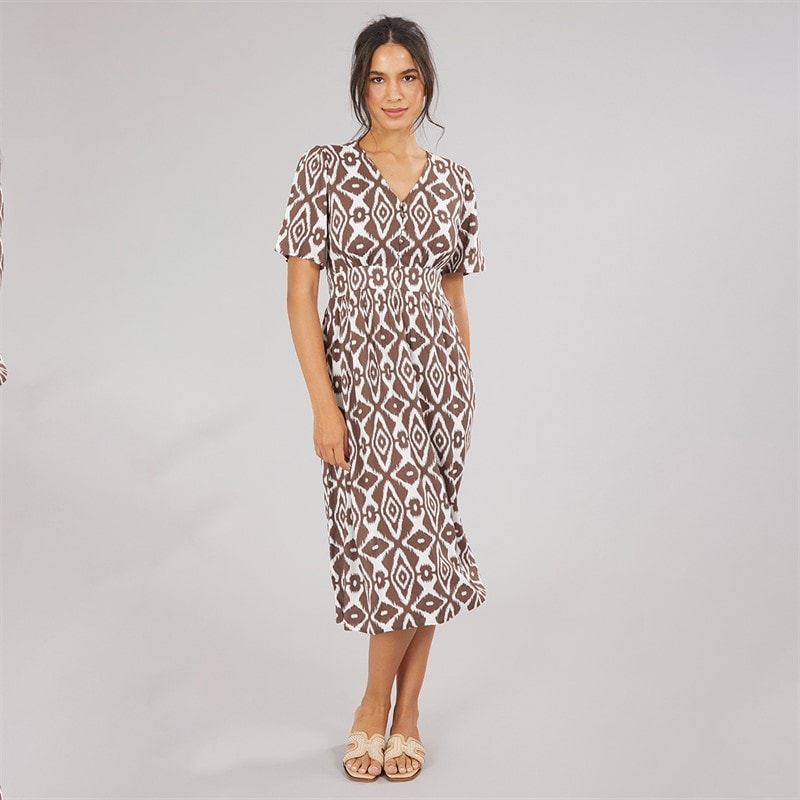 Pieces Womens Tala Midi Dress Cloud Dancer - Image 4