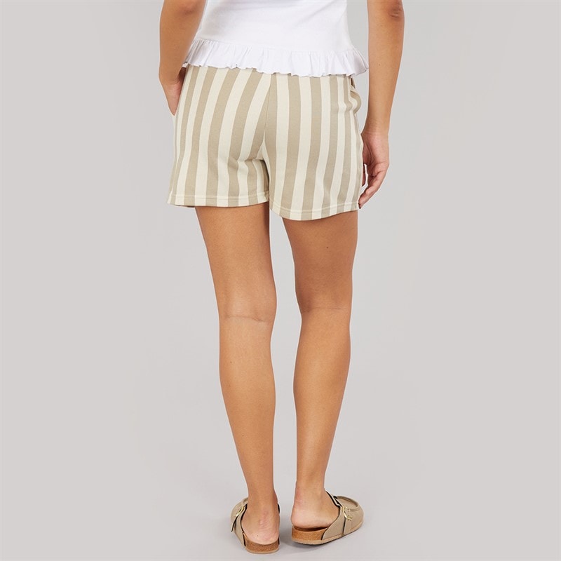 Pieces Womens Chili Stripe Shorts Crockery - Image 2
