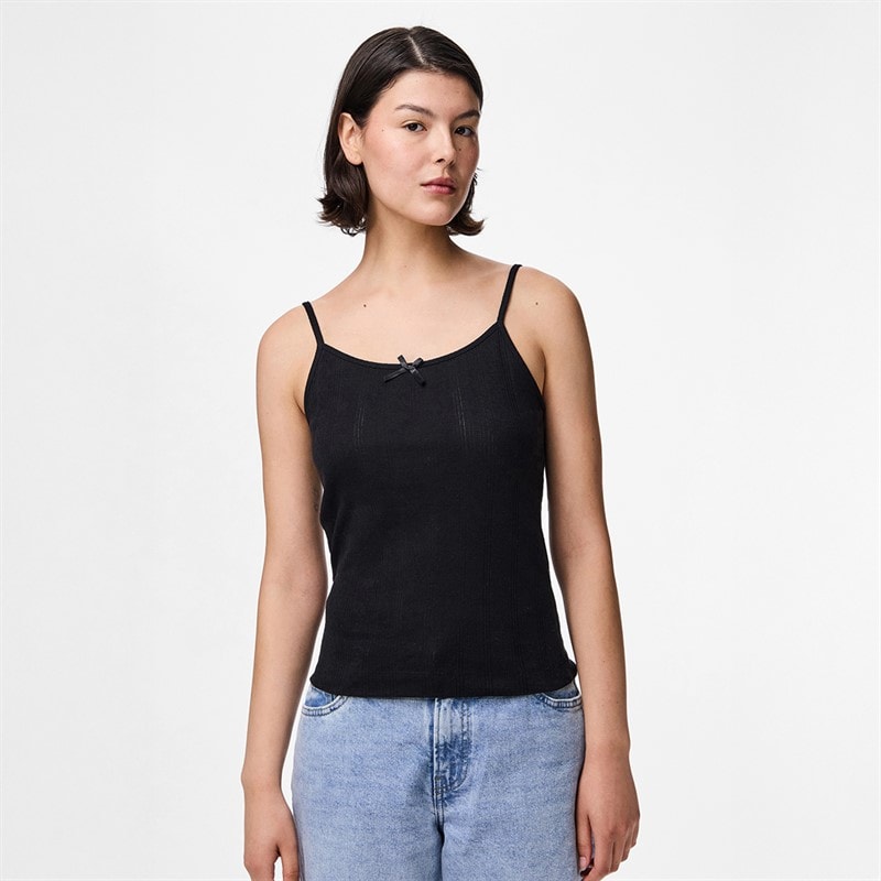 Pieces Womens Marie Vest Black