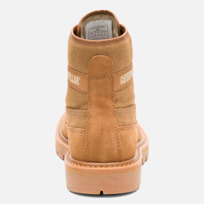 Caterpillar Mens Colorado 2.0 Canvas Boots Brown Sugar - Image 3