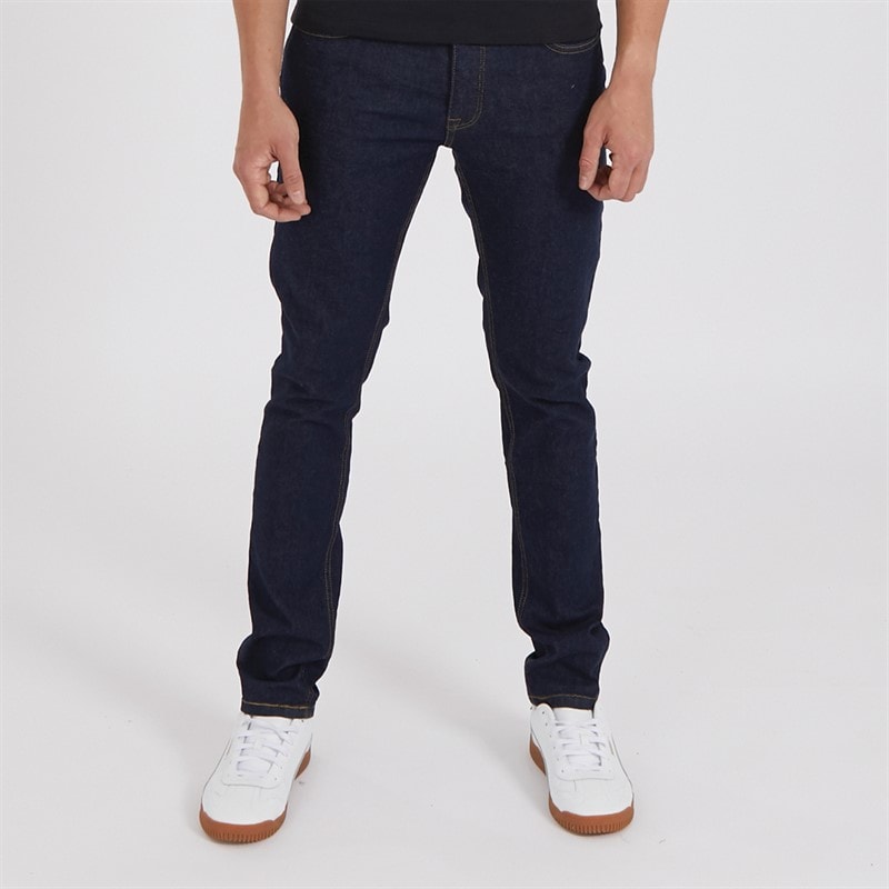 Crosshatch Mens Buraca Slim Fit Jeans Indigo