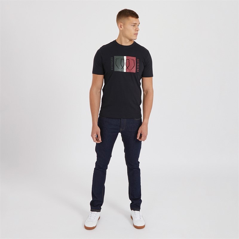 Crosshatch Mens Buraca Slim Fit Jeans Indigo - Image 4