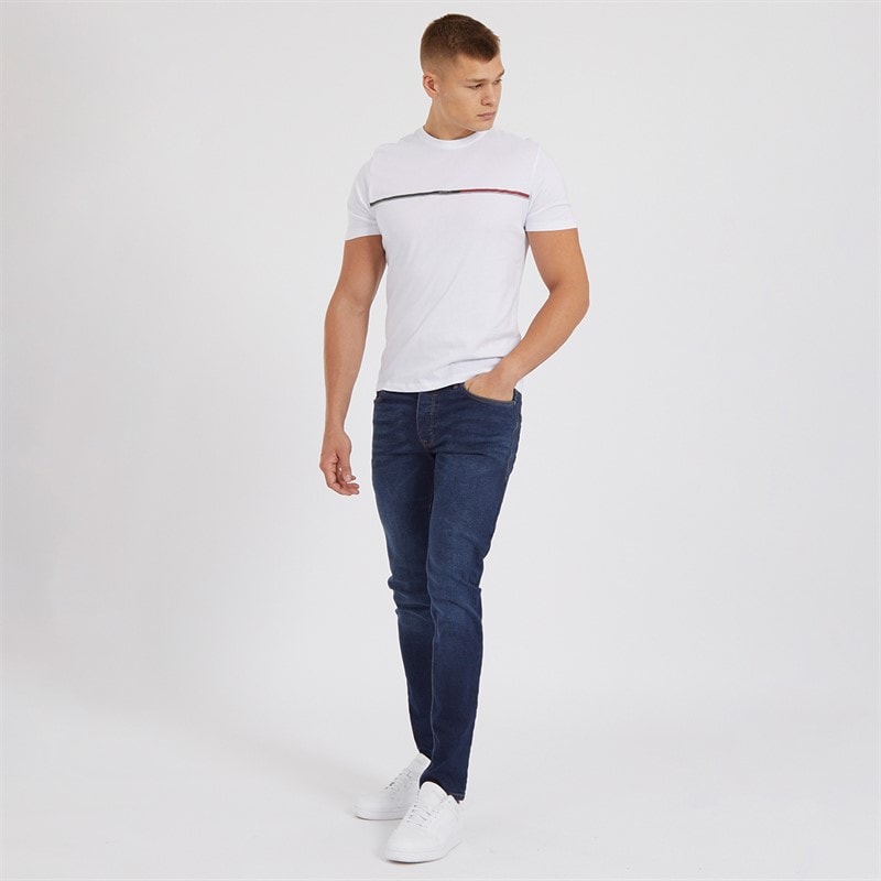 Crosshatch Mens Buraca Slim Fit Jeans Darkwash - Image 4