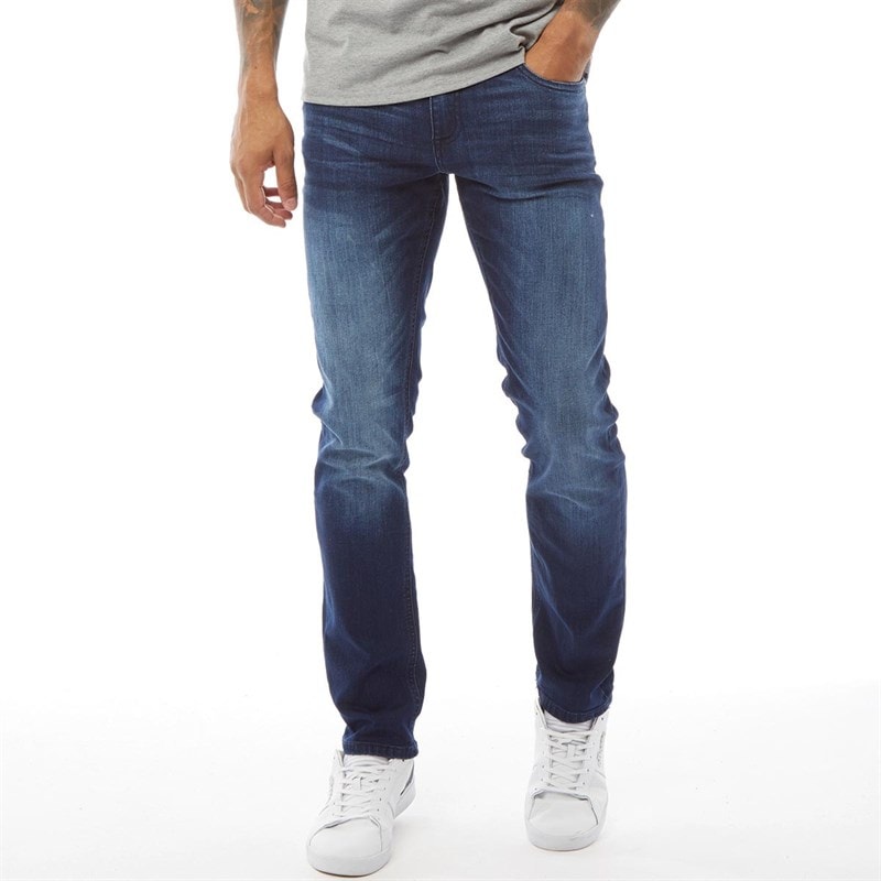 Crosshatch Mens New Svelte Jeans Darkwash