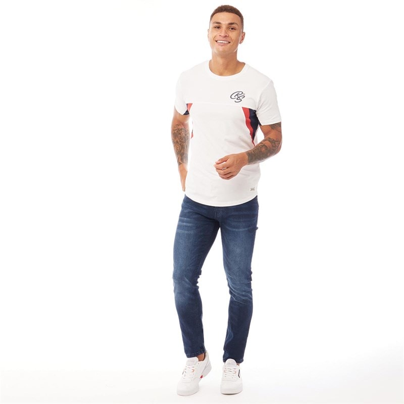 Crosshatch Mens Barbeck Slim Fit Jeans Dark Wash - Image 4